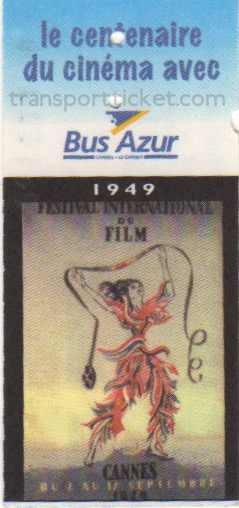 Bus Azur bus ticket: Festival 1949