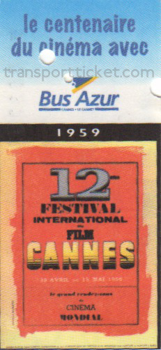 Bus Azur bus ticket: Festival 1959
