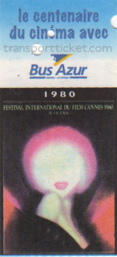 Bus Azur bus ticket: Festival 1980