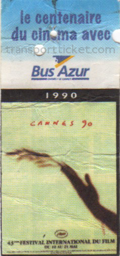 Bus Azur bus ticket: Festival 1990