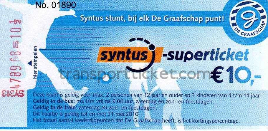 Special Syntus Superticket (sponsorship football club De Graafschap)