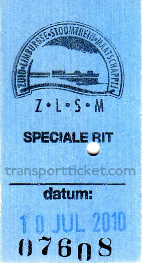 ZLSM train ticket (2010)